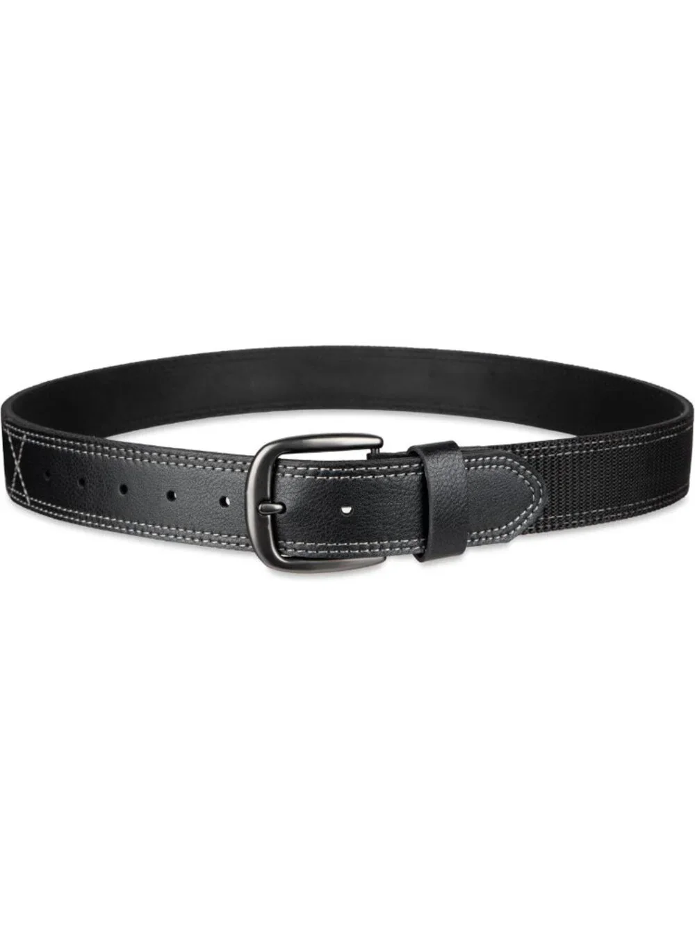 Durable Heavyweight Leather Work Belt - Industrial Strength, Reinforced Design